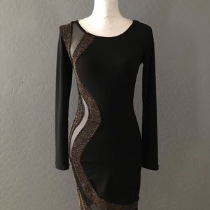 Black and Gold Dress